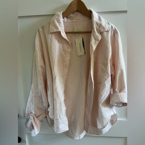 Kayla shrunken Oxford shirt